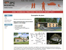 Tablet Screenshot of plans-permis-de-construire.com